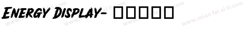 Energy Display字体转换